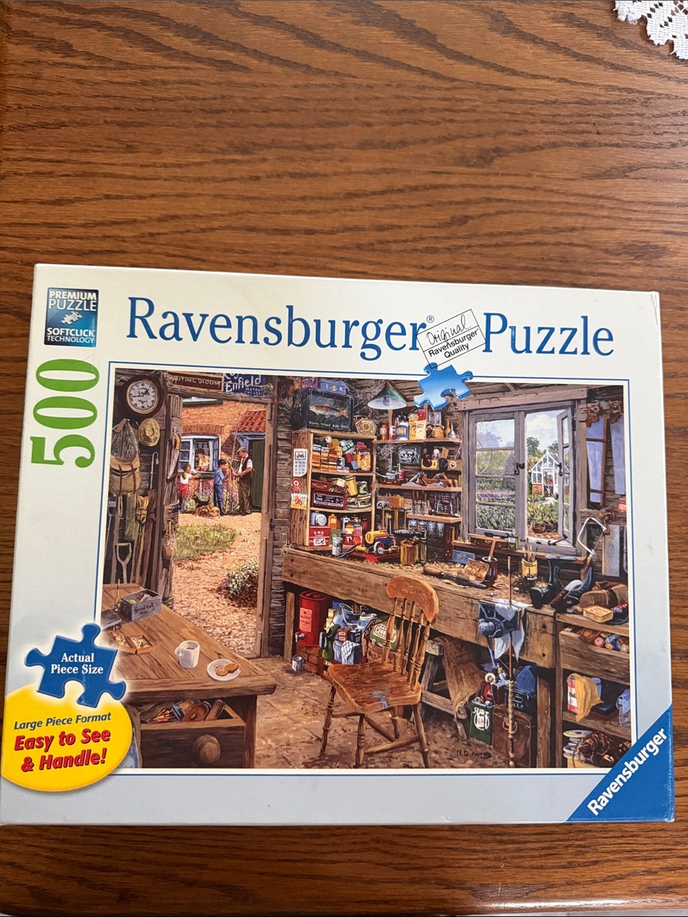 Ravensburger White Box 500-Piece Vintage Workshop Puzzle